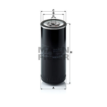 Filtre à carburant MANN-FILTER