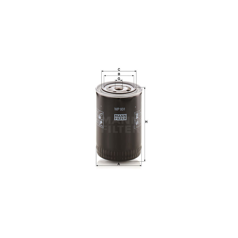 Filtre à huile MANN-FILTER