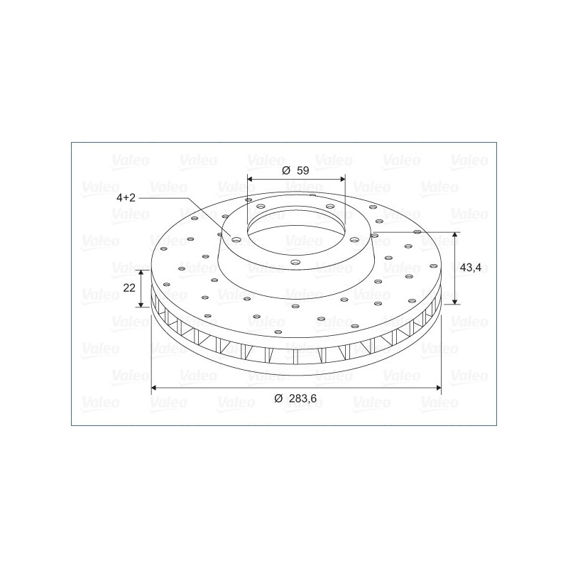 Disque de frein à l'unité VALEO