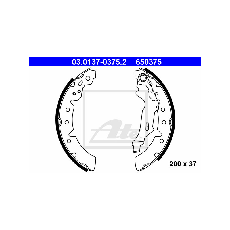 Jeu de mâchoires de frein ATE