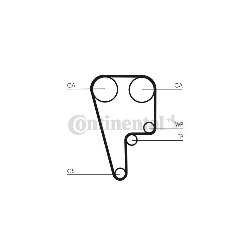 Kit de distribution CONTINENTAL CTAM