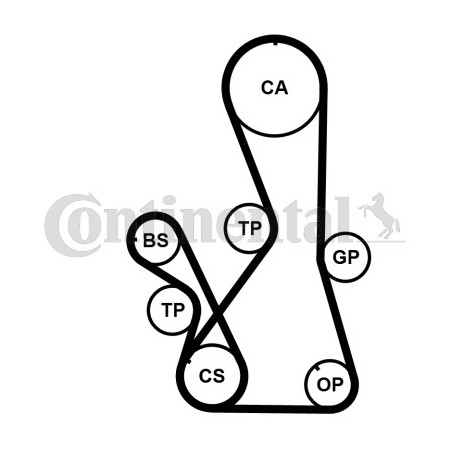 Kit de distribution CONTINENTAL CTAM
