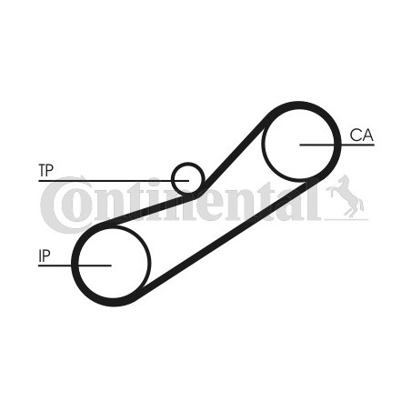 Courroie de distribution CONTINENTAL CTAM