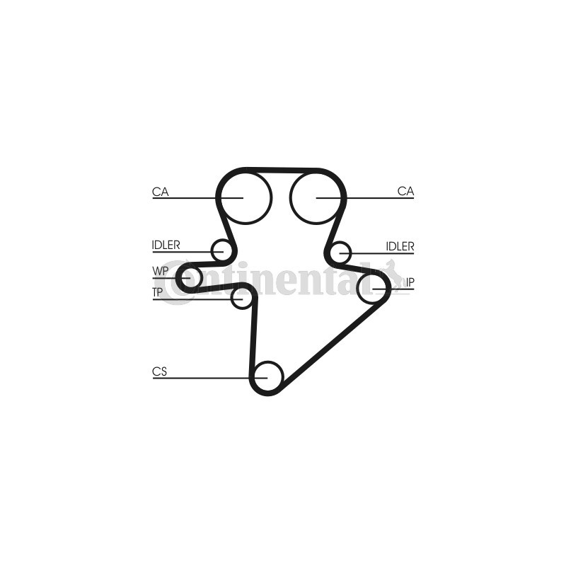 Kit de distribution CONTINENTAL CTAM