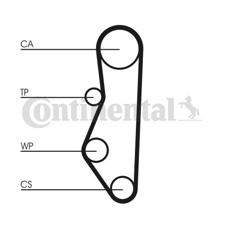 Kit de distribution CONTINENTAL CTAM