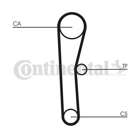 Kit de distribution CONTINENTAL CTAM