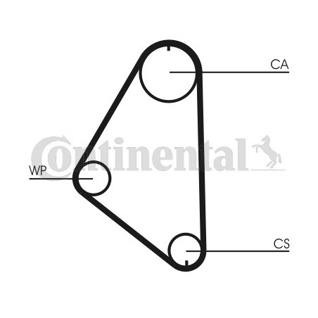 Kit de distribution + pompe à eau CONTINENTAL CTAM