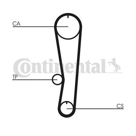 Kit de distribution CONTINENTAL CTAM