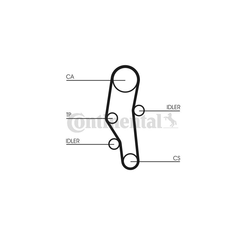Kit de distribution CONTINENTAL CTAM