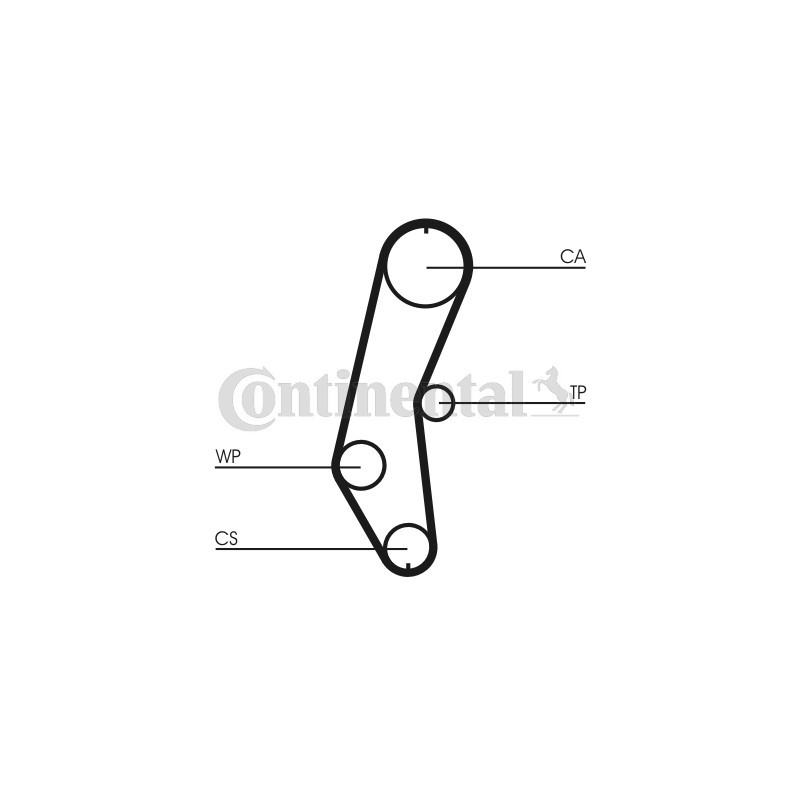 Kit de distribution CONTINENTAL CTAM