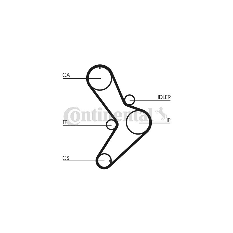 Courroie de distribution CONTINENTAL CTAM