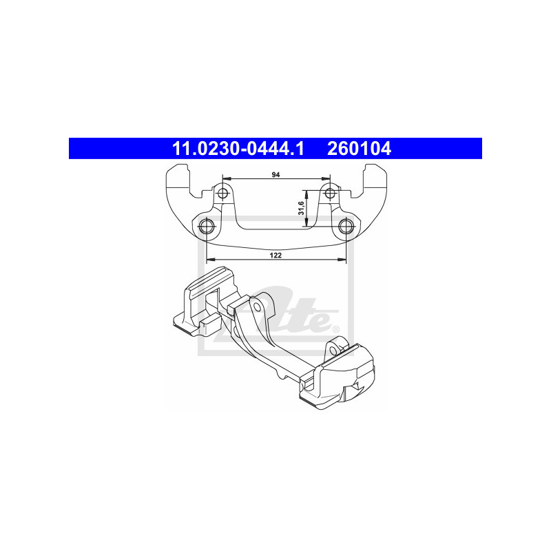 Support (étrier de frein) ATE