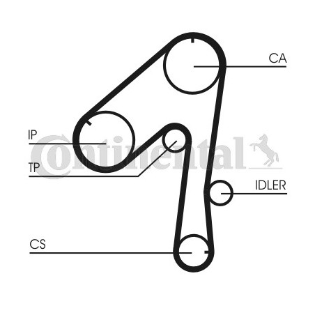 Kit de distribution CONTINENTAL CTAM