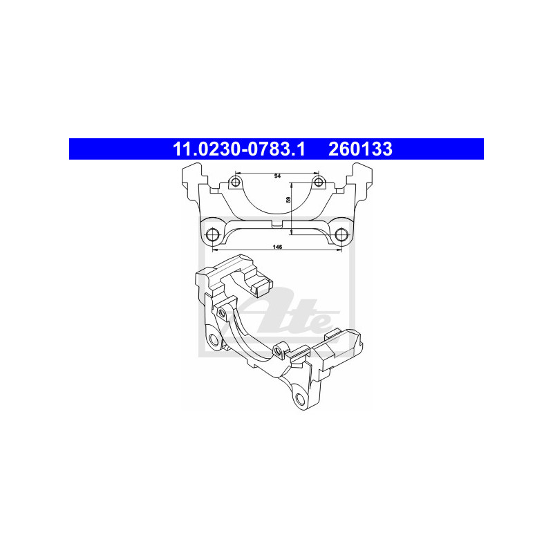 Support (étrier de frein) ATE