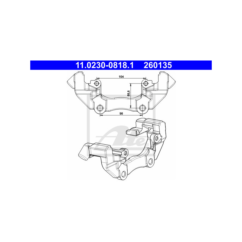 Support (étrier de frein) ATE