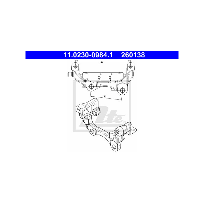 Support (étrier de frein) ATE