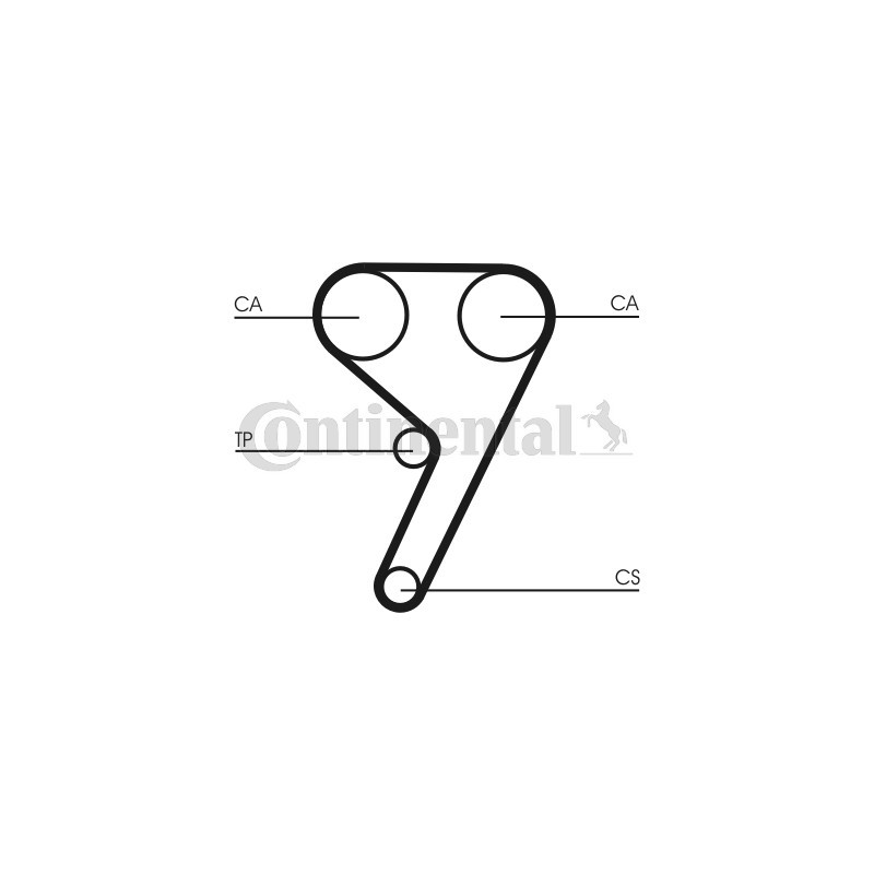 Courroie de distribution CONTINENTAL CTAM
