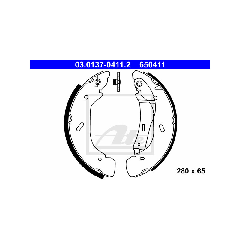 Jeu de mâchoires de frein ATE