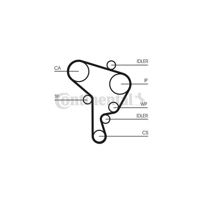 Kit de distribution CONTINENTAL CTAM