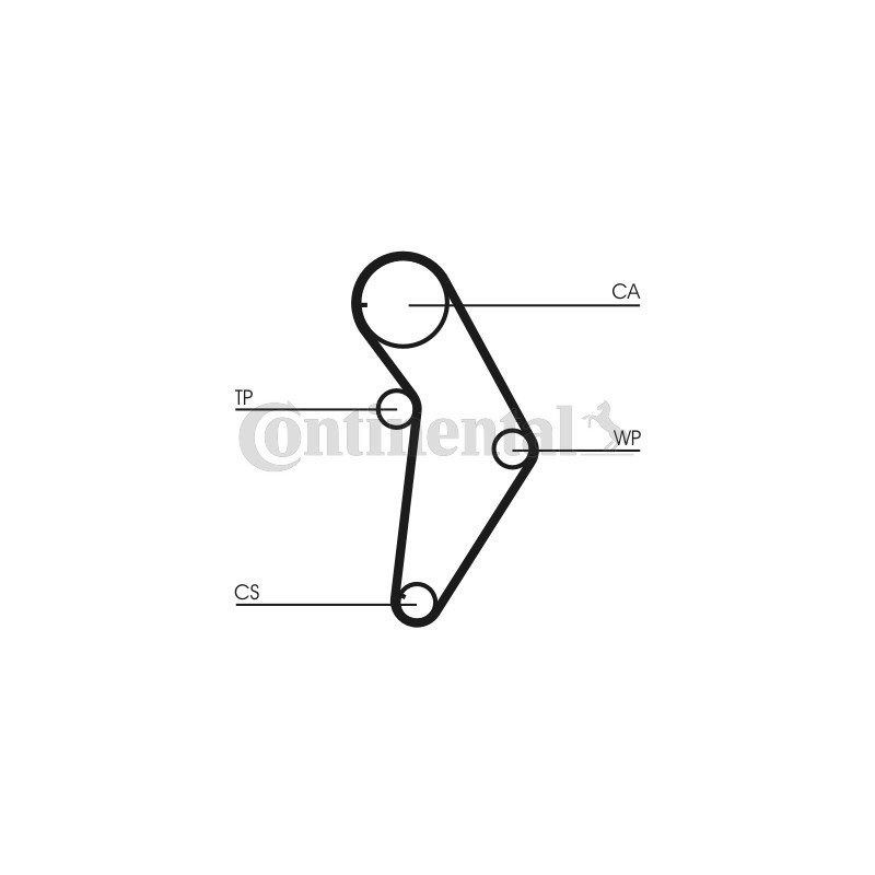 Kit de distribution + pompe à eau CONTINENTAL CTAM
