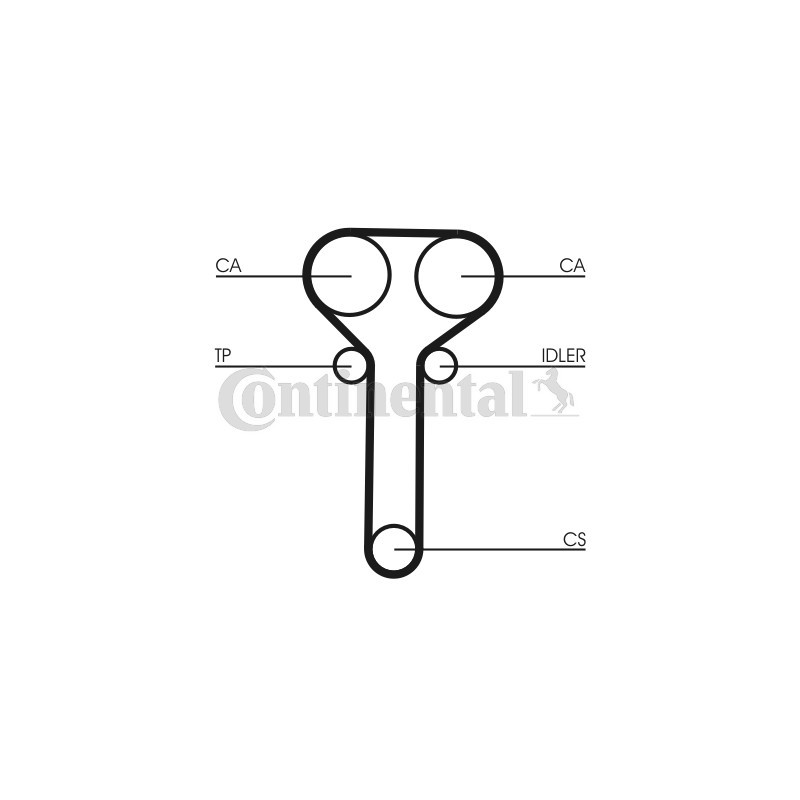Kit de distribution + pompe à eau CONTINENTAL CTAM