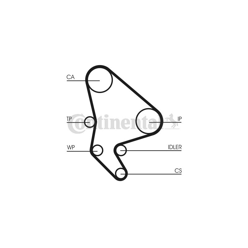 Kit de distribution CONTINENTAL CTAM