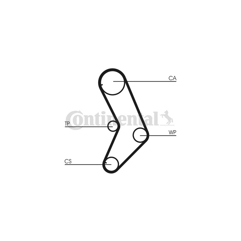 Kit de distribution + pompe à eau CONTINENTAL CTAM