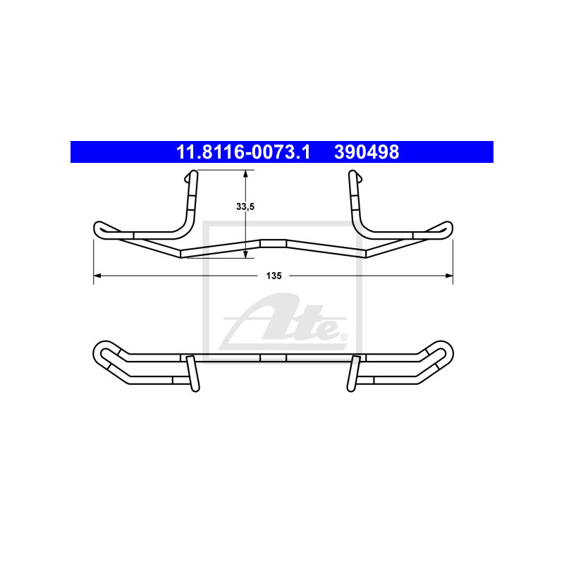 Ressort (étrier de frein) ATE