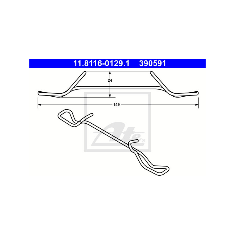 Ressort (étrier de frein) ATE