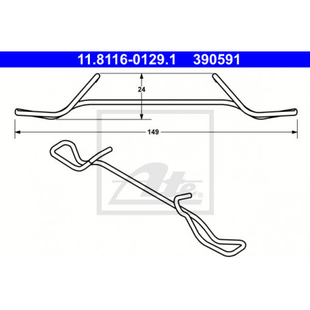 Ressort (étrier de frein) ATE
