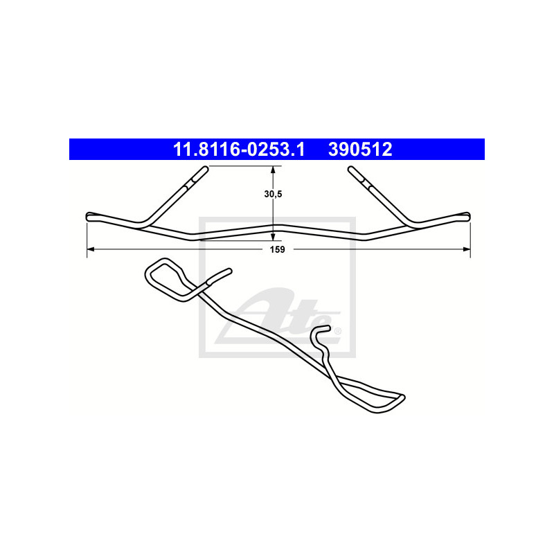 Ressort (étrier de frein) ATE