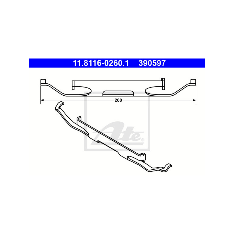 Ressort (étrier de frein) ATE