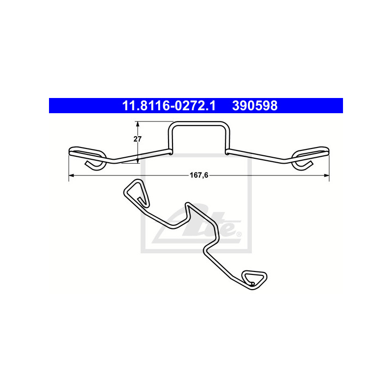 Ressort (étrier de frein) ATE