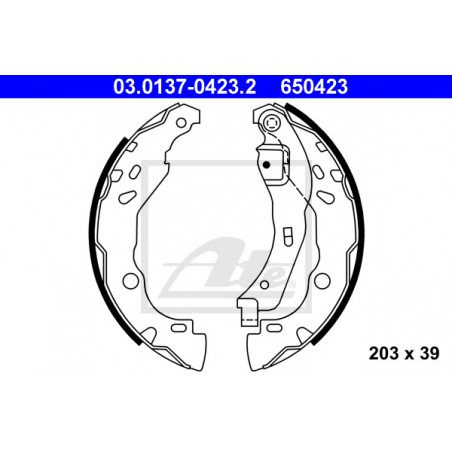 Jeu de mâchoires de frein ATE