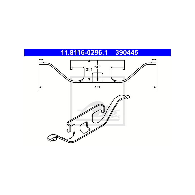 Ressort (étrier de frein) ATE
