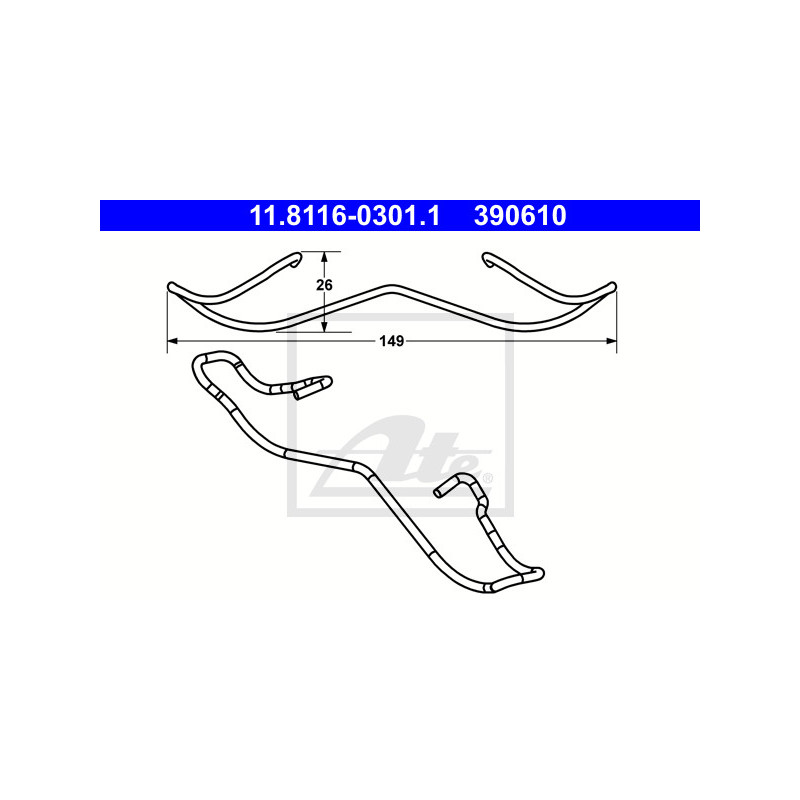 Ressort (étrier de frein) ATE