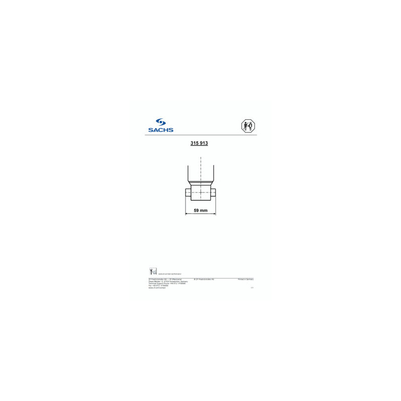 Amortisseur (à l'unité) SACHS