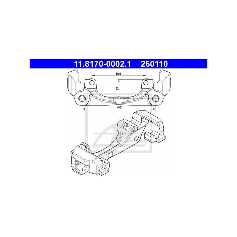 Support (étrier de frein) ATE