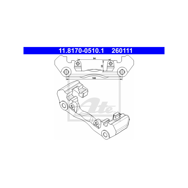 Support (étrier de frein) ATE