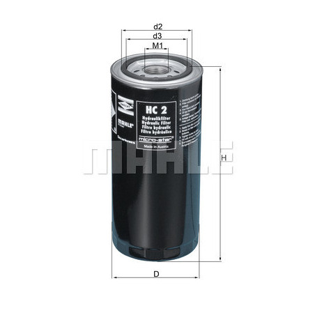 Filtre hydraulique (transmission auto) KNECHT