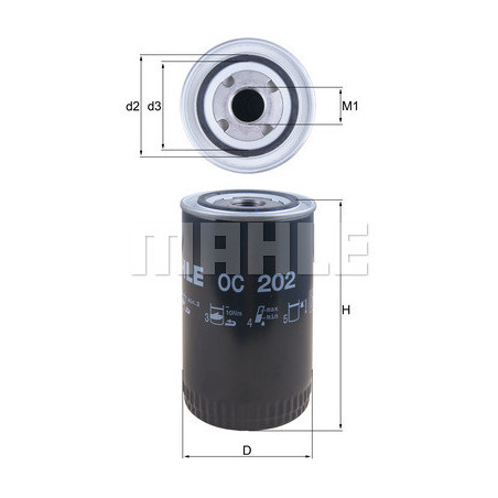 Filtre à huile KNECHT