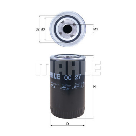 Filtre à huile KNECHT