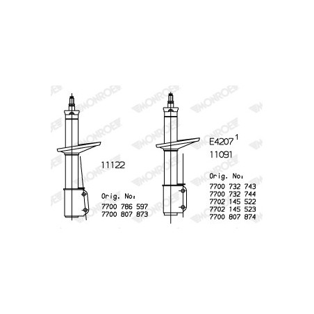 Amortisseur (à l'unité) MONROE