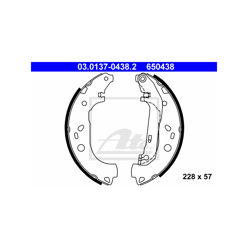 Jeu de mâchoires de frein ATE