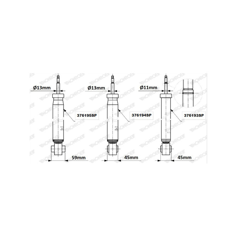Amortisseur (à l'unité) MONROE