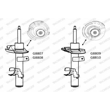 Amortisseur (à l'unité) MONROE