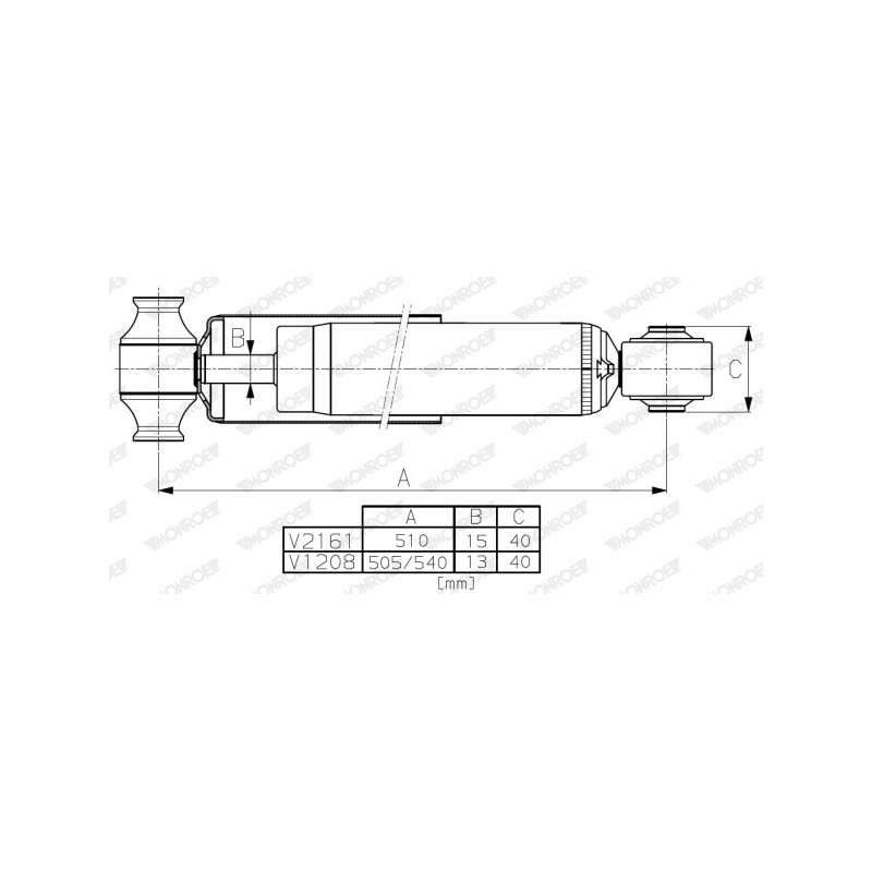Amortisseur (à l'unité) MONROE