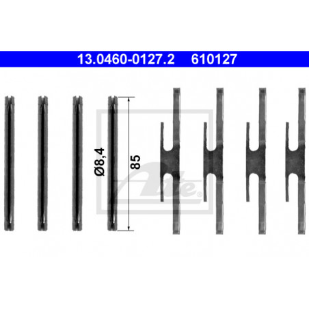Kit d'accessoires (plaquette de frein) ATE