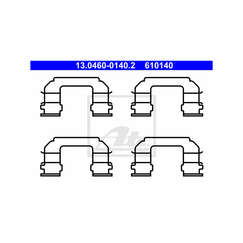 Kit d'accessoires (plaquette de frein) ATE