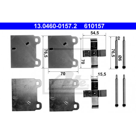 Kit d'accessoires (plaquette de frein) ATE